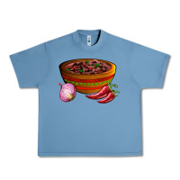 Pebble Blue chilli con carne Urban Heavy Tee - AdoDesignShop