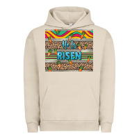 Pigment French Oak He is risen tumbler Easter Day Urban Hoodie - HowdyJamesFarm