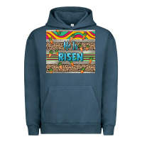 Pigment Midnight Navy He is risen tumbler Easter Day Urban Hoodie - HowdyJamesFarm