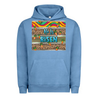 Pigment Pebble Blue He is risen tumbler Easter Day Urban Hoodie - HowdyJamesFarm