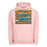Pigment Salmon He is risen tumbler Easter Day Urban Hoodie - HowdyJamesFarm