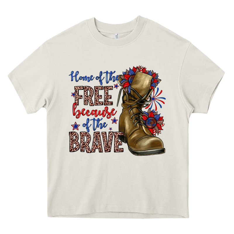 Home Of The Free Because Of The Brave Heavy Core Tee by Zillion Design Studio | Teevron