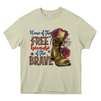 Mossy home of the free because of the brave Heavy Core Tee - Zillion Design Studio