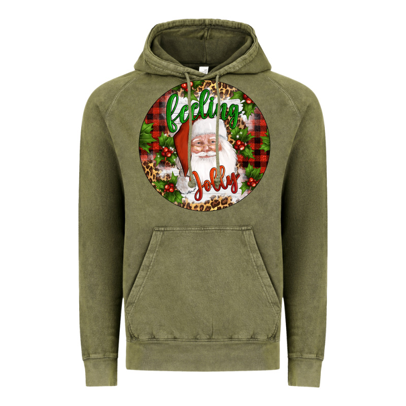 Christmas Feeling Jolly Santa Vintage Hoodie by Artiststas | Teevron