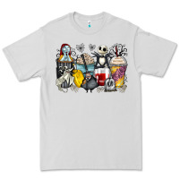 Dove Grey cartoon characters coffee cups Premium Tee - Zillion Design Studio