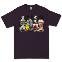 Plum cartoon characters coffee cups Premium Tee - Zillion Design Studio