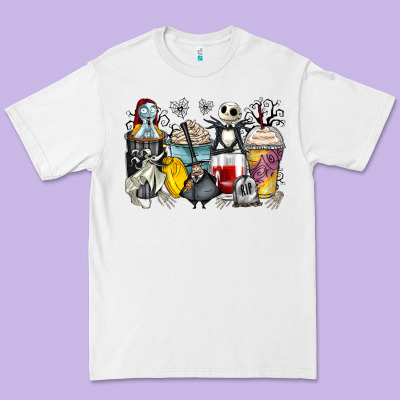 Cartoon Characters Coffee Cups Premium Tee Designed By Zillion Design Studio
