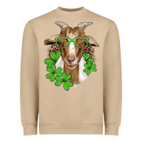 Mushroom st patricks goat with glasses Heavyweight Sweatshirt - Artiststas