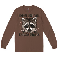 Chestnut sweet but will throw hands Long Sleeve Tee - MaliasSmallBusiness