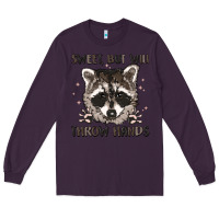 Plum sweet but will throw hands Long Sleeve Tee - MaliasSmallBusiness