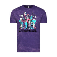 Cloud Purple d h dental hygienist Vintage Tee - AdoDesignShop