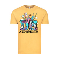 Vintage Mustard d h dental hygienist Vintage Tee - AdoDesignShop