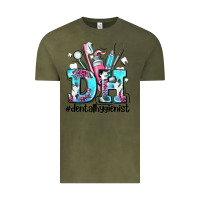 Vintage Olive d h dental hygienist Vintage Tee - AdoDesignShop