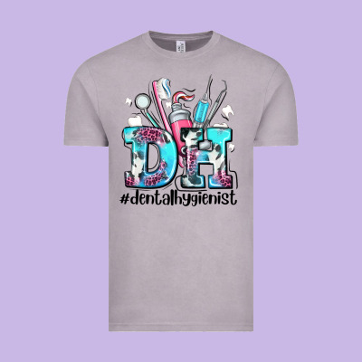 D H Dental Hygienist Vintage Tee Designed By Adodesignshop