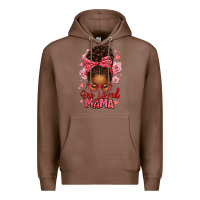 Chestnut one loved mama afro messy bun Premium Hoodie - texasbilliewilder