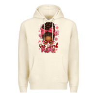 Sandshell one loved mama afro messy bun Premium Hoodie - texasbilliewilder
