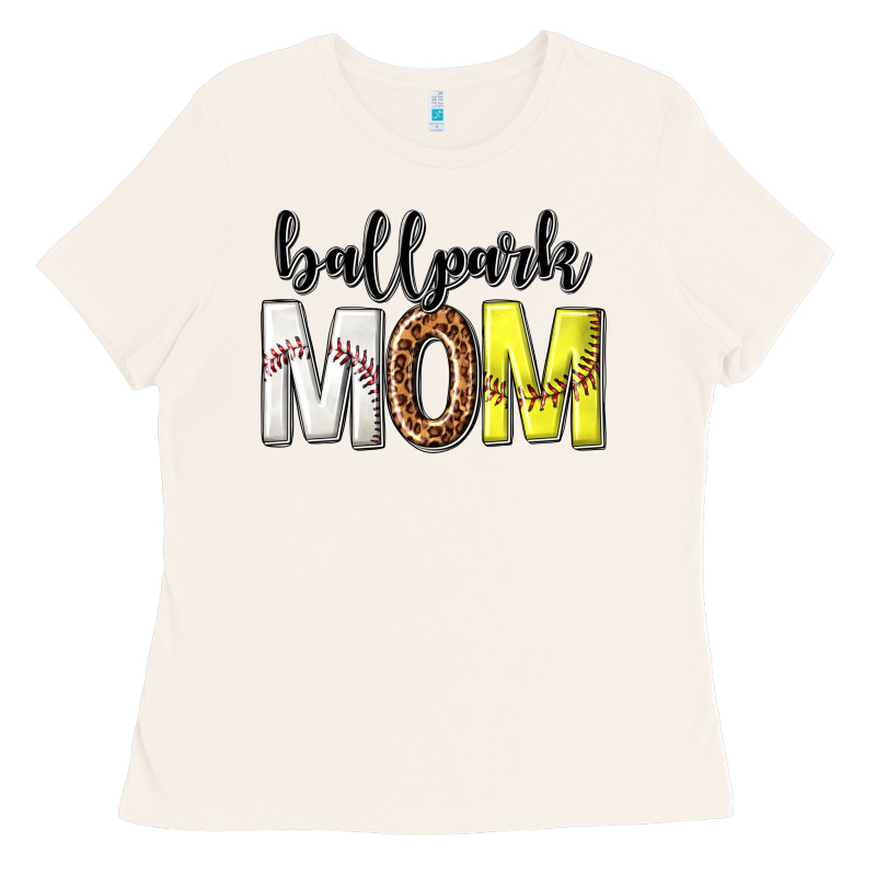 Ballpark Mom Ladies Tee by texasbilliewilder | Teevron