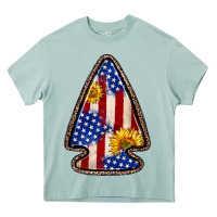Arona American flag sunflower arrowhead Heavy Core Tee - Zillion Design Studio