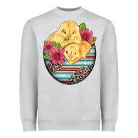Heather Grey hatched egg easter chicks Heavyweight Sweatshirt - Artiststas
