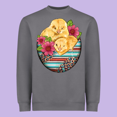 Hatched Egg Easter Chicks Heavyweight Sweatshirt Designed By Artiststas
