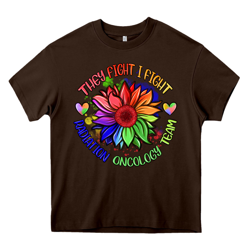 Oncology Team Sunflower Malia Heavy Core Tee by BarkalooDesign | Teevron