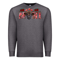 Charcoal Heather valentine's day mini black highland calf Premium Sweatshirt - RanaPortraitStore