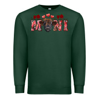 Sports Green valentine's day mini black highland calf Premium Sweatshirt - RanaPortraitStore
