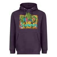 Plum hello summer pineapple Heavyweight Hoodie - BarkalooDesign