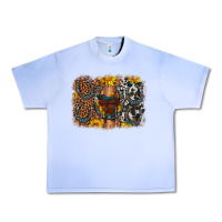 Grape Ice saddle sunflower horseshoe cowhide leopard background Urban Heavy Tee - Artiststas