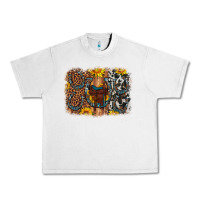 Lunar Rock saddle sunflower horseshoe cowhide leopard background Urban Heavy Tee - Artiststas