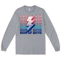 Heather Grey mom of both boy and girl Long Sleeve Tee - MaliasSmallBusiness