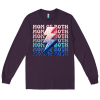 Plum mom of both boy and girl Long Sleeve Tee - MaliasSmallBusiness