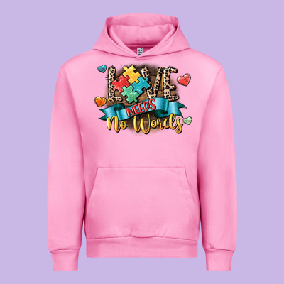Love Needs No Words Urban Hoodie Designed By Cowgirlartshop