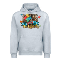 Heather Grey Love needs no words Urban Hoodie - CowGirlArtShop