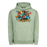 Pigment Oil Green Love needs no words Urban Hoodie - CowGirlArtShop