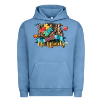 Pigment Pebble Blue Love needs no words Urban Hoodie - CowGirlArtShop