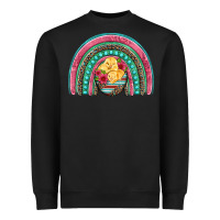 Black hatched egg easter chicks rainbow Heavyweight Sweatshirt - Artiststas