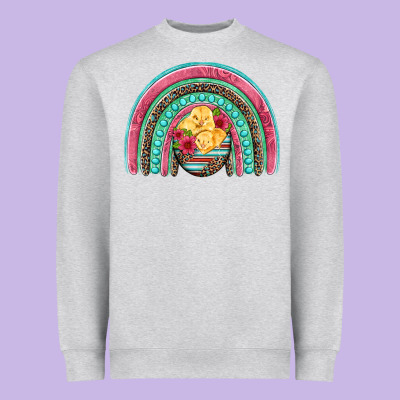 Hatched Egg Easter Chicks Rainbow Heavyweight Sweatshirt Designed By Artiststas
