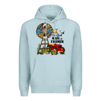 Blue Mist so god made a farmer Premium Hoodie - JahusDesignShop