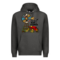Charcoal Heather so god made a farmer Premium Hoodie - JahusDesignShop