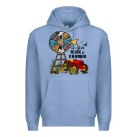 Colony Blue so god made a farmer Premium Hoodie - JahusDesignShop