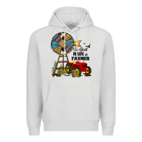 Dove Grey so god made a farmer Premium Hoodie - JahusDesignShop