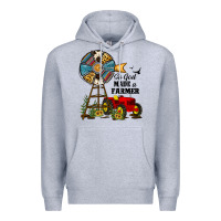 Heather Grey so god made a farmer Premium Hoodie - JahusDesignShop
