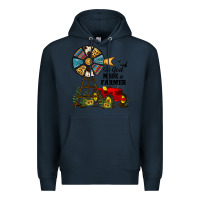 Navy so god made a farmer Premium Hoodie - JahusDesignShop