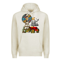 Oatmeal Heather so god made a farmer Premium Hoodie - JahusDesignShop