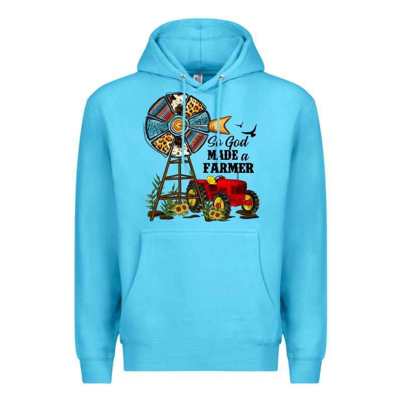 So God Made A Farmer Premium Hoodie by JahusDesignShop | Teevron