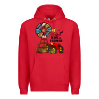 Red so god made a farmer Premium Hoodie - JahusDesignShop