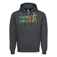 Smoke western merry christmas Zipper Hoodie - MaliasSmallBusiness