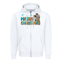 White western merry christmas Zipper Hoodie - MaliasSmallBusiness