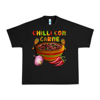 Black chilli con carne  with chilli pepper Urban Heavy Tee - AdoDesignShop